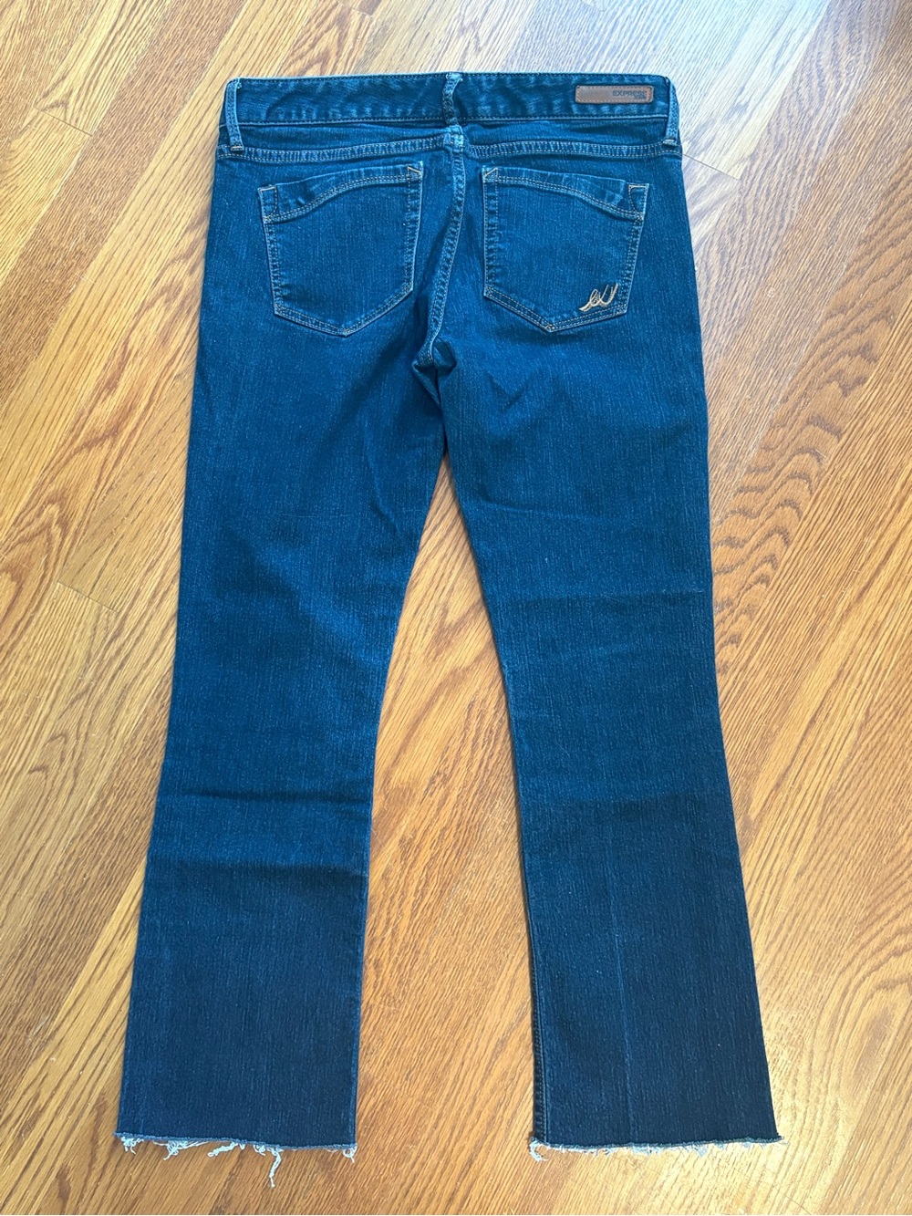 Express Jeans Bundle Sz 6 Barely Boot & Stella Legging Low Rise Dark Wash - Picture 4 of 7